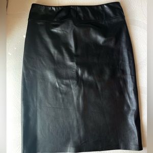 Leather Midi Skirt